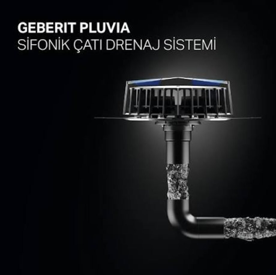 Geberit Pluvia outlet enabling fewer vertical lines