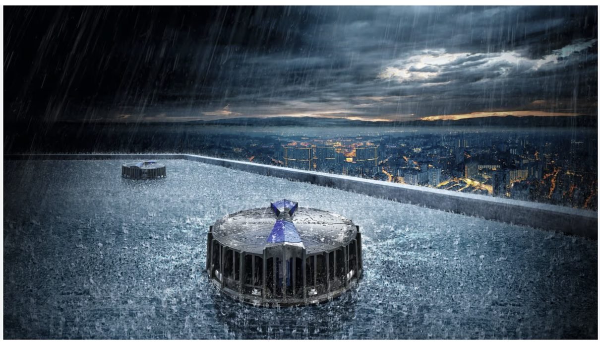 Architectural flexibility with Geberit Pluvia roof drainage